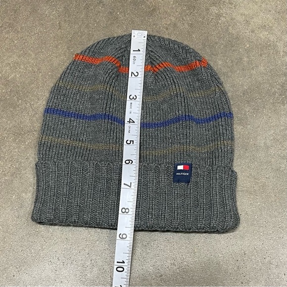 Tommy Hilfiger Beanie Striped Acrylic Wool Knit Ski - Picture 5 of 6